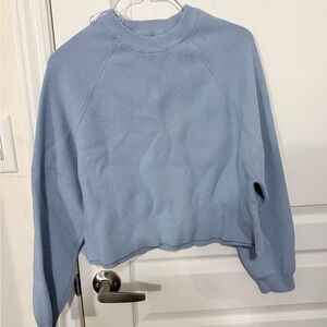 Pull&Bear Light Blue Crew Neck Sweater